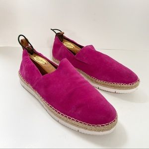 Gentle Souls Pink Suede Espadrille Loafers US8.5